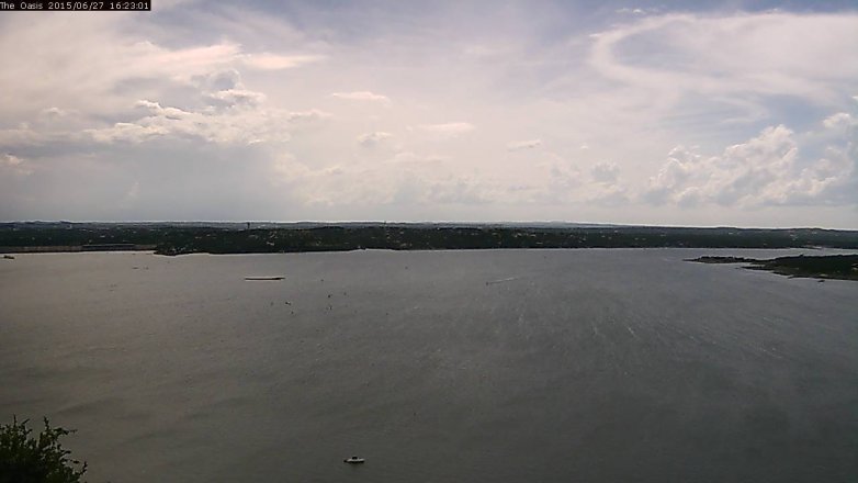 Lake Travis webcam, June 27, 2015 3:30 PM CT