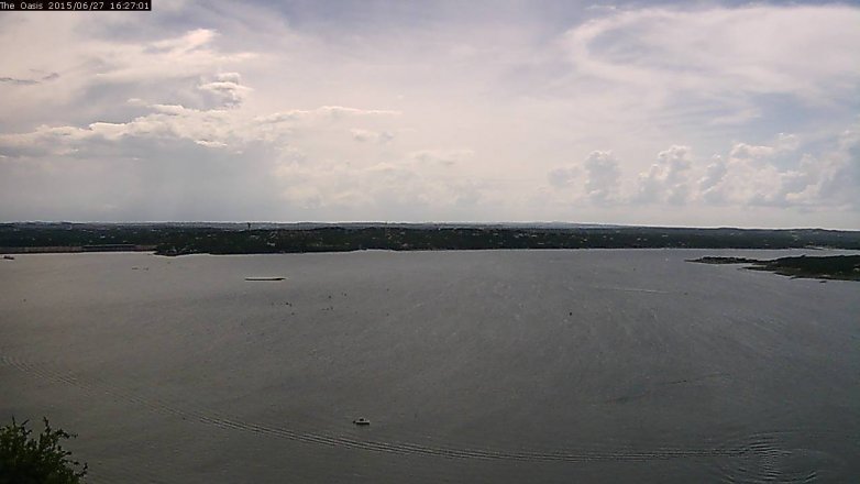 Lake Travis webcam, June 27, 2015 3:35 PM CT