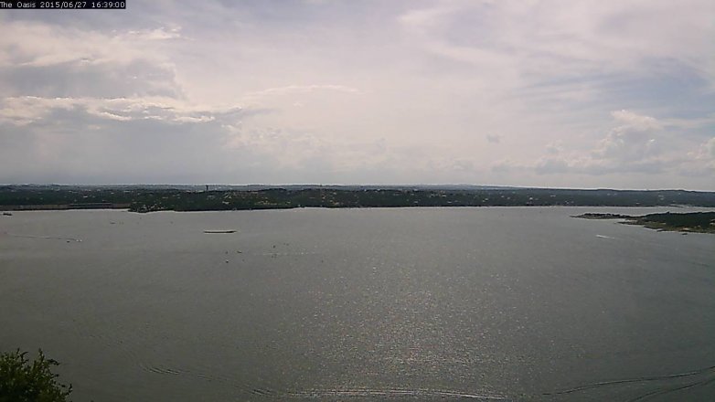 Lake Travis webcam, June 27, 2015 3:45 PM CT