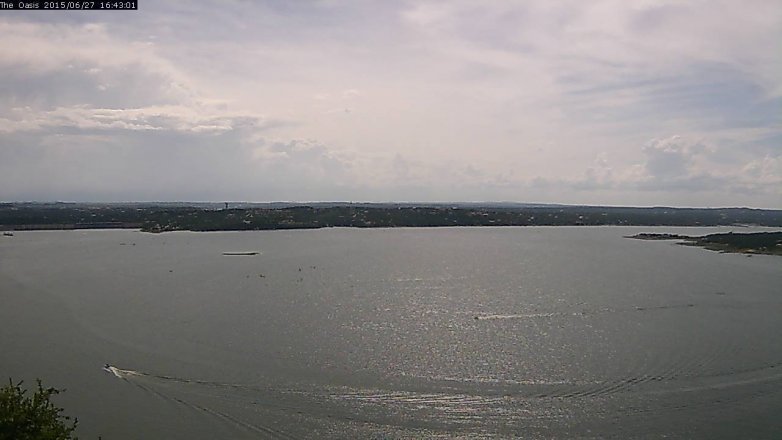 Lake Travis webcam, June 27, 2015 3:50 PM CT
