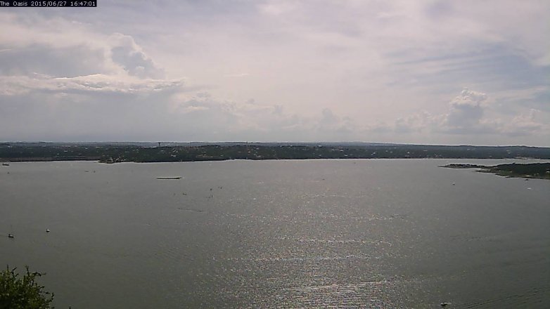 Lake Travis webcam, June 27, 2015 3:55 PM CT
