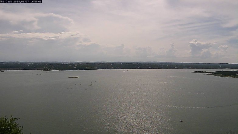Lake Travis webcam, June 27, 2015 4:05 PM CT