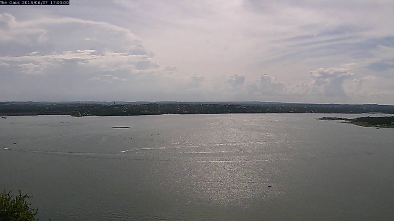 Lake Travis webcam, June 27, 2015 4:10 PM CT