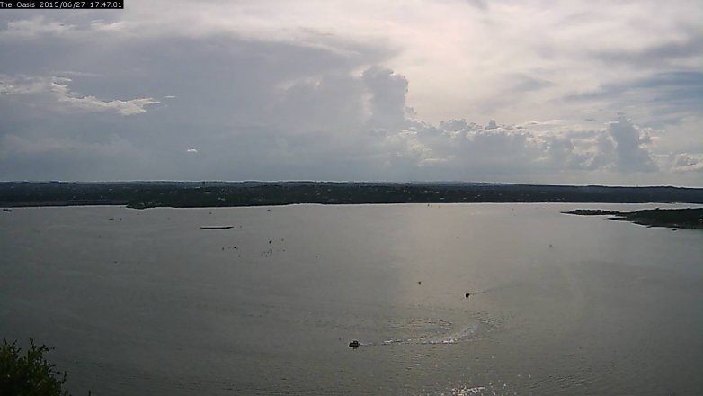Lake Travis webcam, June 27, 2015 4:55 PM CT