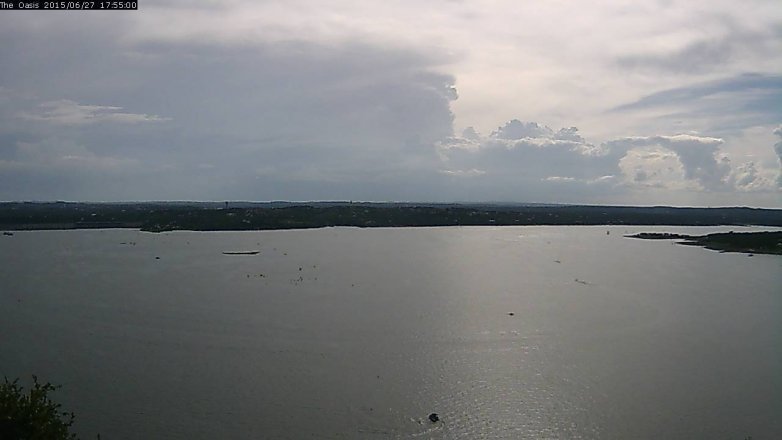 Lake Travis webcam, June 27, 2015 5:00 PM CT