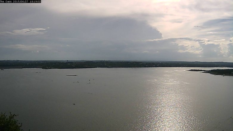 Lake Travis webcam, June 27, 2015 5:25 PM CT
