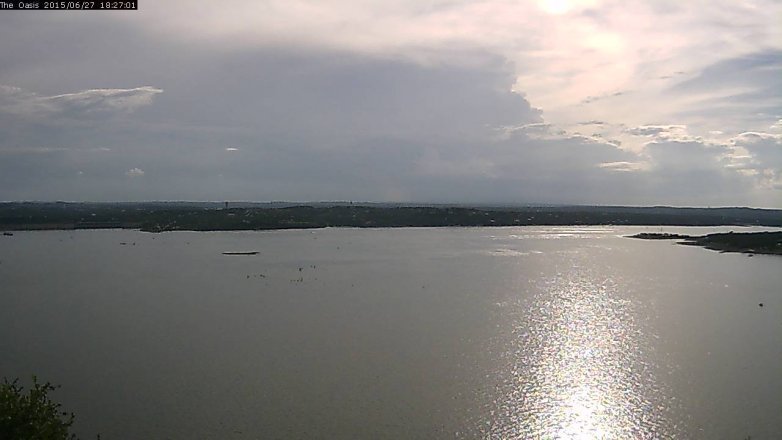 Lake Travis webcam, June 27, 2015 5:35 PM CT