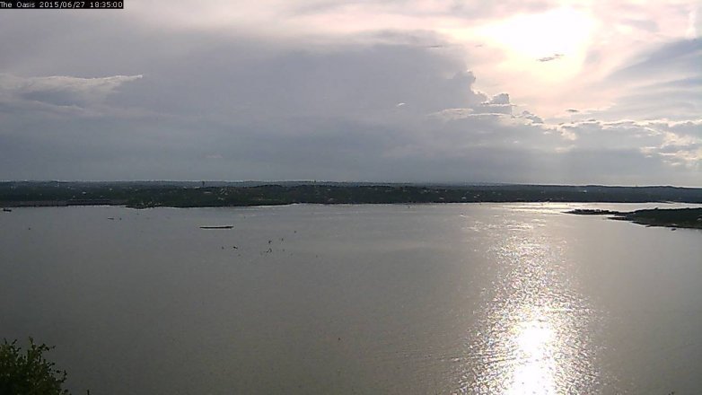 Lake Travis webcam, June 27, 2015 5:40 PM CT