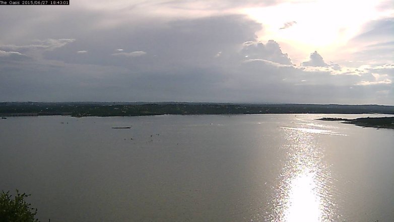 Lake Travis webcam, June 27, 2015 5:50 PM CT