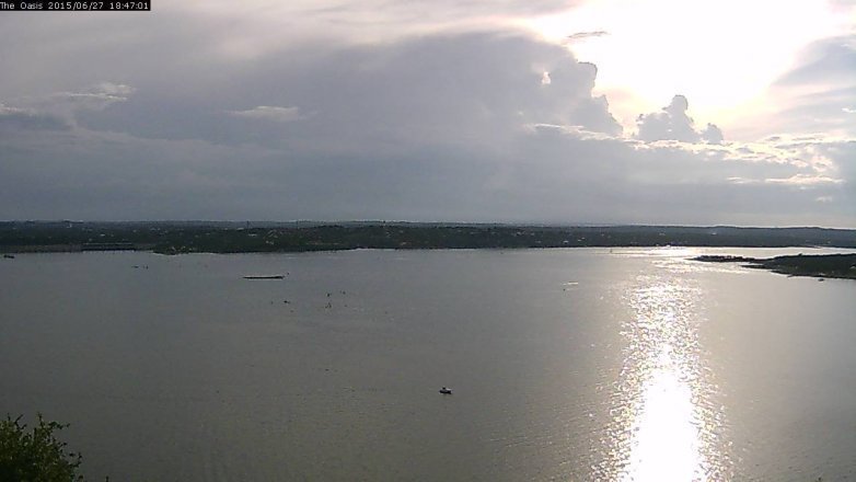 Lake Travis webcam, June 27, 2015 5:55 PM CT