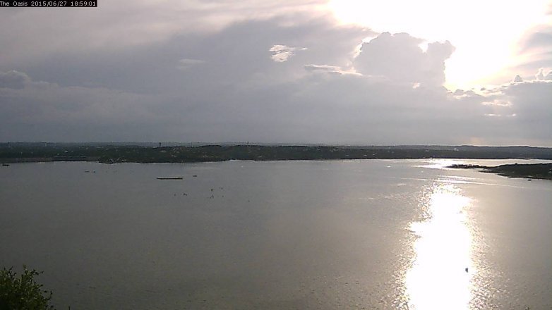 Lake Travis webcam, June 27, 2015 6:05 PM CT