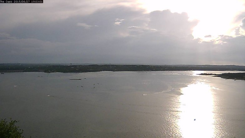 Lake Travis webcam, June 27, 2015 6:10 PM CT
