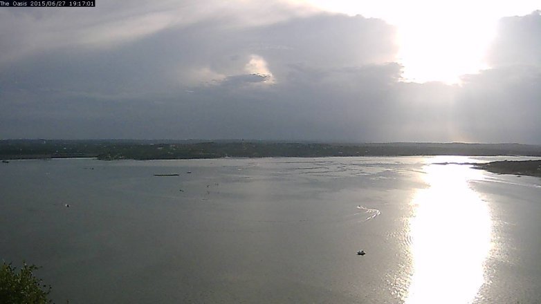 Lake Travis webcam, June 27, 2015 6:25 PM CT