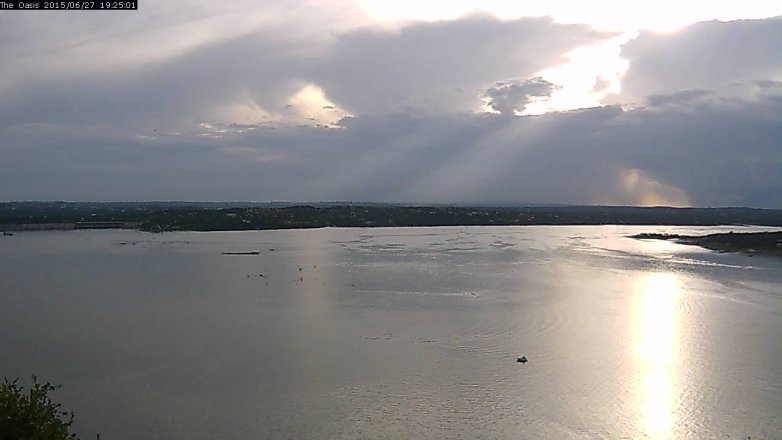 Lake Travis webcam, June 27, 2015 6:30 PM CT