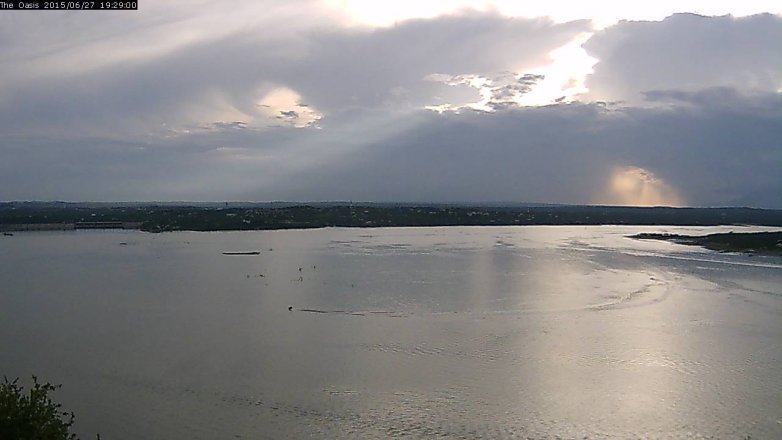 Lake Travis webcam, June 27, 2015 6:35 PM CT