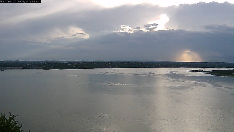 Lake Travis webcam, June 27, 2015 6:40 PM CT