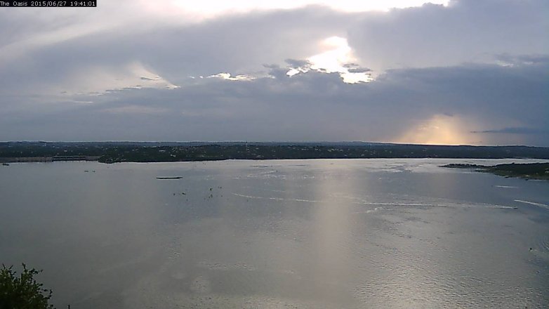 Lake Travis webcam, June 27, 2015 6:45 PM CT
