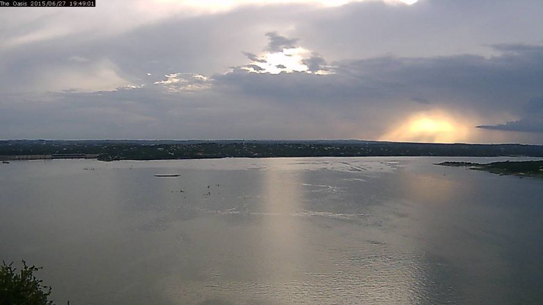 Lake Travis webcam, June 27, 2015 6:55 PM CT