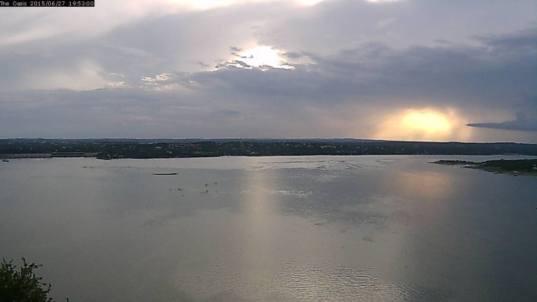 Lake Travis webcam, June 27, 2015 7:00 PM CT