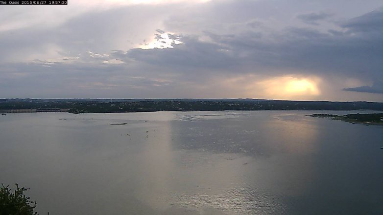 Lake Travis webcam, June 27, 2015 7:05 PM CT
