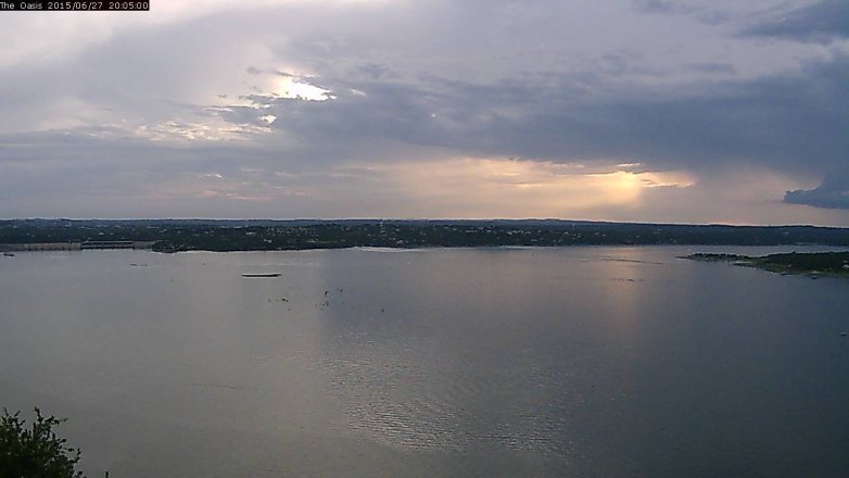 Lake Travis webcam, June 27, 2015 7:10 PM CT
