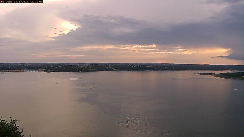 Lake Travis webcam, June 27, 2015 7:20 PM CT