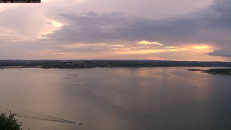 Lake Travis webcam, June 27, 2015 7:25 PM CT