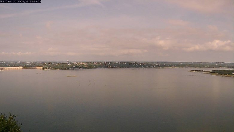 Lake Travis webcam, June 28, 2015 9:00 AM CT