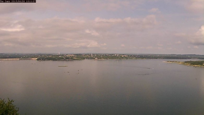 Lake Travis webcam, June 28, 2015 9:20 AM CT