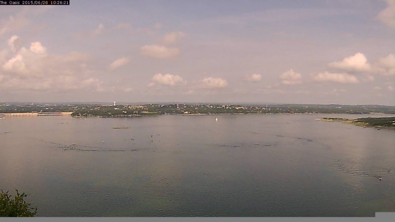 Lake Travis webcam, June 28, 2015 9:35 AM CT