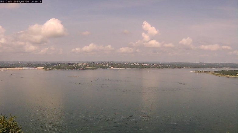 Lake Travis webcam, June 28, 2015 9:45 AM CT
