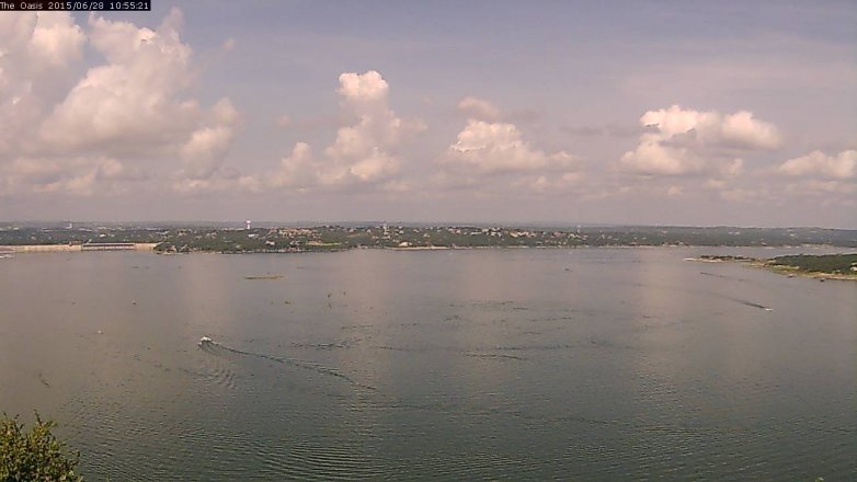 Lake Travis webcam, June 28, 2015 10:00 AM CT