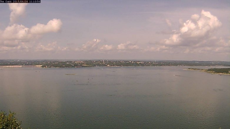 Lake Travis webcam, June 28, 2015 10:15 AM CT