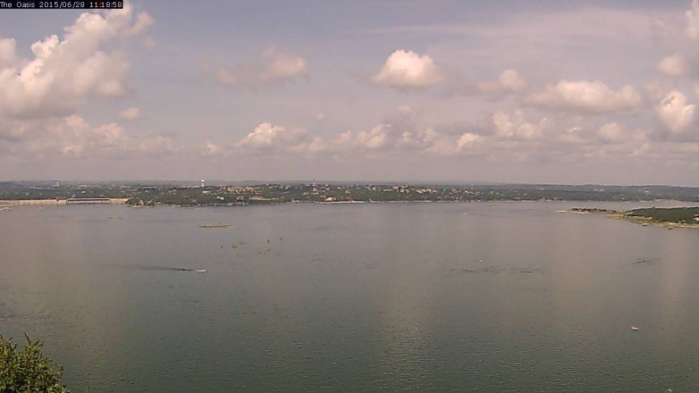 Lake Travis webcam, June 28, 2015 10:25 AM CT
