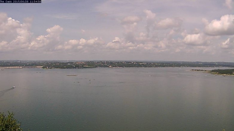 Lake Travis webcam, June 28, 2015 11:00 AM CT