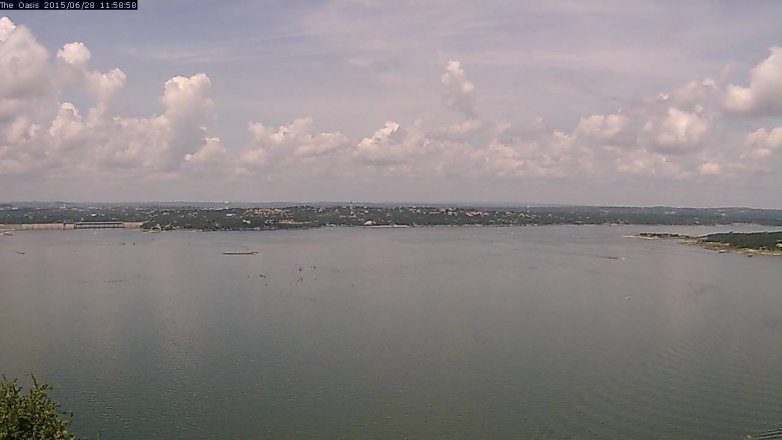Lake Travis webcam, June 28, 2015 11:05 AM CT