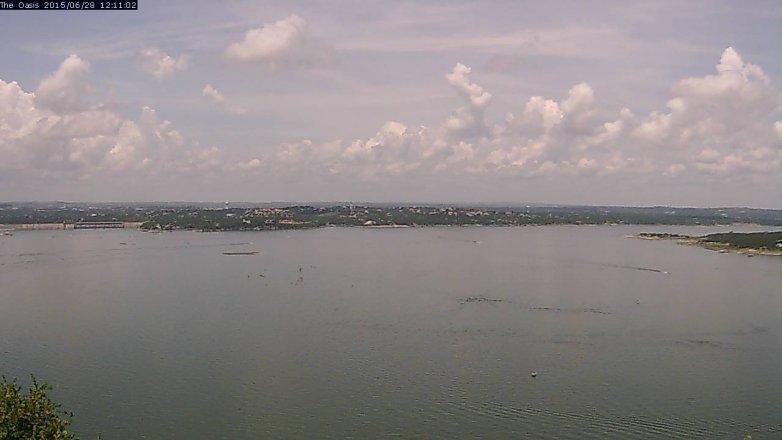 Lake Travis webcam, June 28, 2015 11:15 AM CT