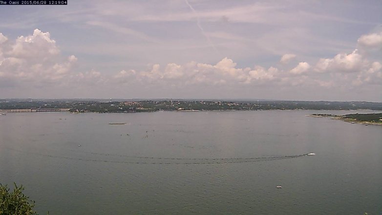 Lake Travis webcam, June 28, 2015 11:25 AM CT