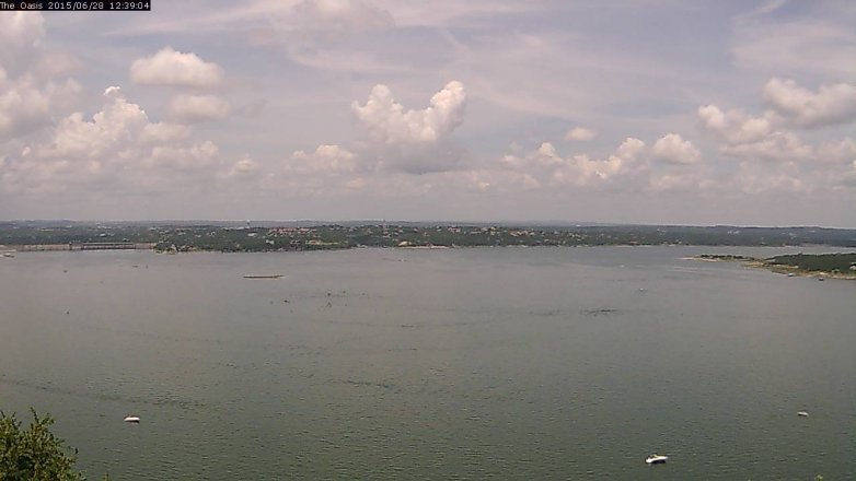 Lake Travis webcam, June 28, 2015 11:45 AM CT