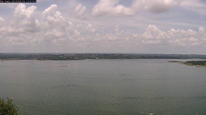 Lake Travis webcam, June 28, 2015 12:15 PM CT