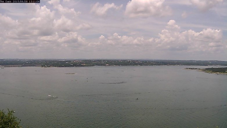 Lake Travis webcam, June 28, 2015 12:20 PM CT