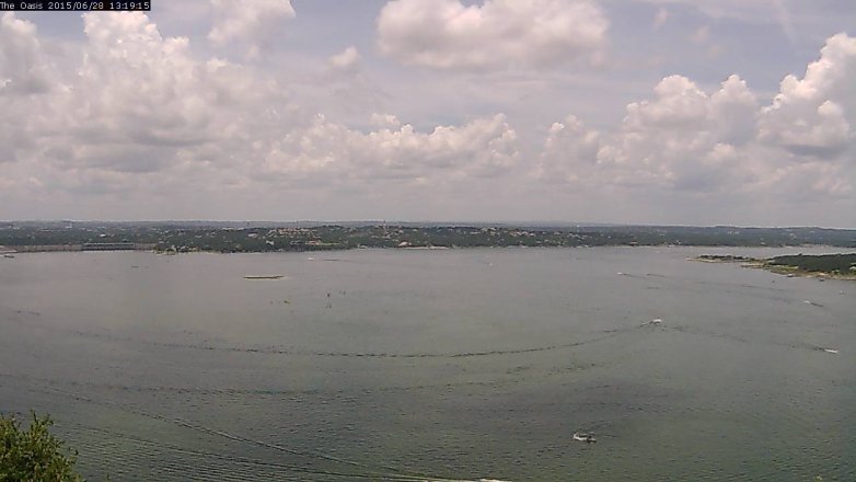Lake Travis webcam, June 28, 2015 12:25 PM CT