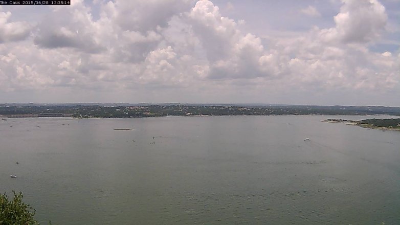 Lake Travis webcam, June 28, 2015 12:40 PM CT