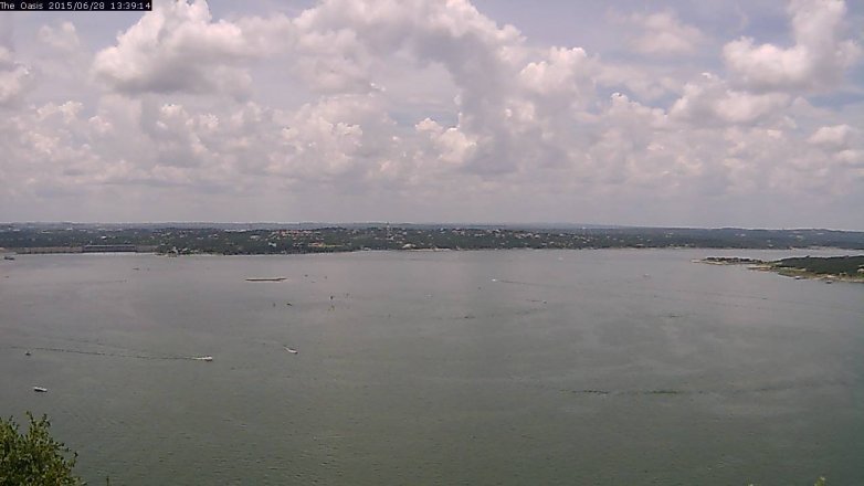 Lake Travis webcam, June 28, 2015 12:45 PM CT