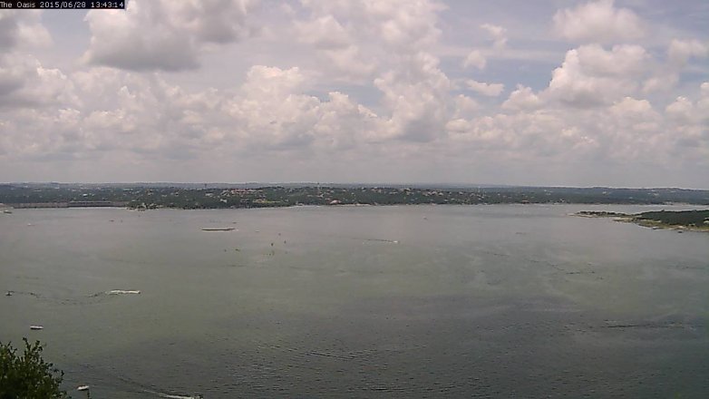 Lake Travis webcam, June 28, 2015 12:50 PM CT
