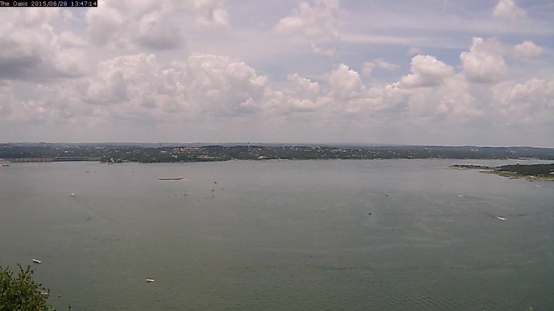 Lake Travis webcam, June 28, 2015 12:55 PM CT