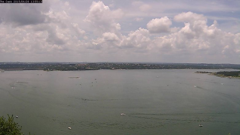 Lake Travis webcam, June 28, 2015 1:00 PM CT