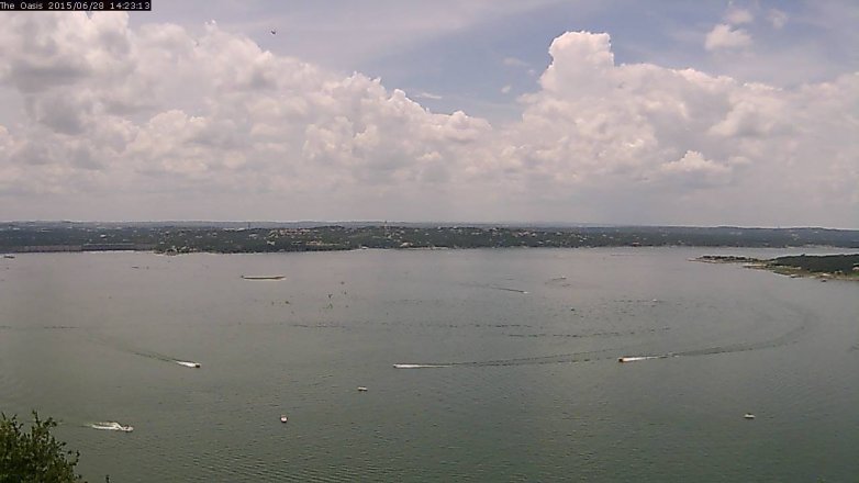 Lake Travis webcam, June 28, 2015 1:30 PM CT