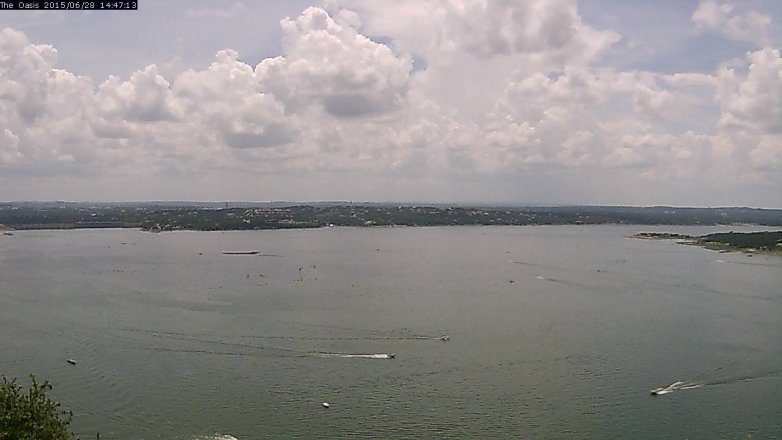 Lake Travis webcam, June 28, 2015 1:55 PM CT