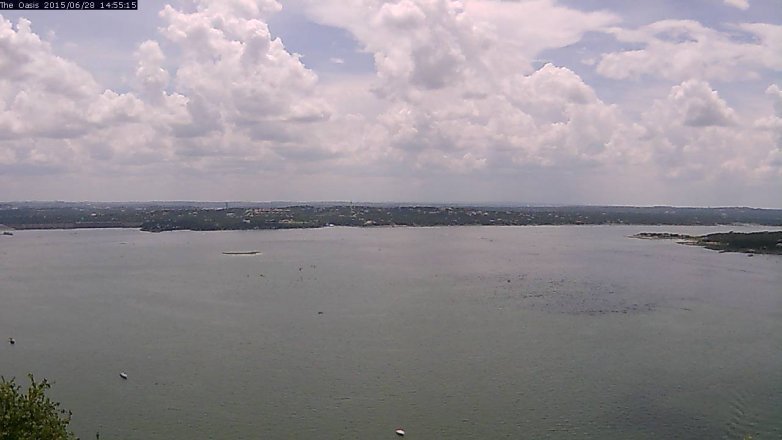 Lake Travis webcam, June 28, 2015 2:00 PM CT